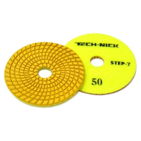 Круг алмазный гибкий шлифовальный АГШК STEP 7 (100x3.5 мм; Р50) TECH-NICK 111120006