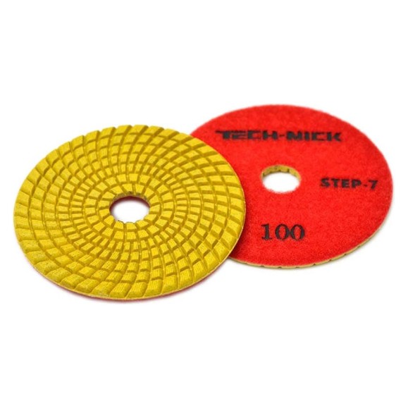 Круг алмазный гибкий шлифовальный АГШК STEP 7 (100x3.5 мм; Р100) TECH-NICK 111120007