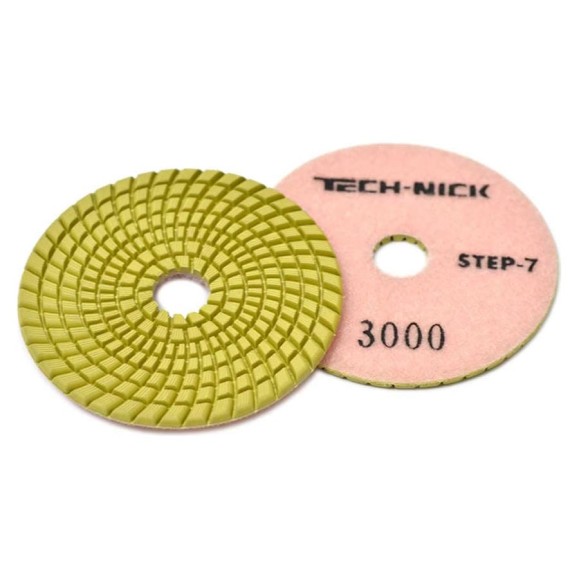 Круг алмазный гибкий шлифовальный АГШК STEP 7 (100x3.5 мм; Р3000) TECH-NICK 111120012