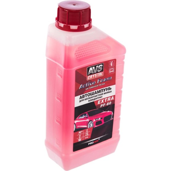 Автошампунь EXTRA PF-60 для бесконтактной мойки Active Foam 1:6-9 1 л AVS A07588S