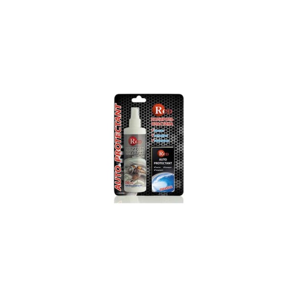 Полироль пластика RED Middle Gloss полуглянцевый, с губкой, океан, 250 мл R4256 Полироль пластика RED Middle Gloss полуглянцевый, с губкой, океан, 250 мл R4256