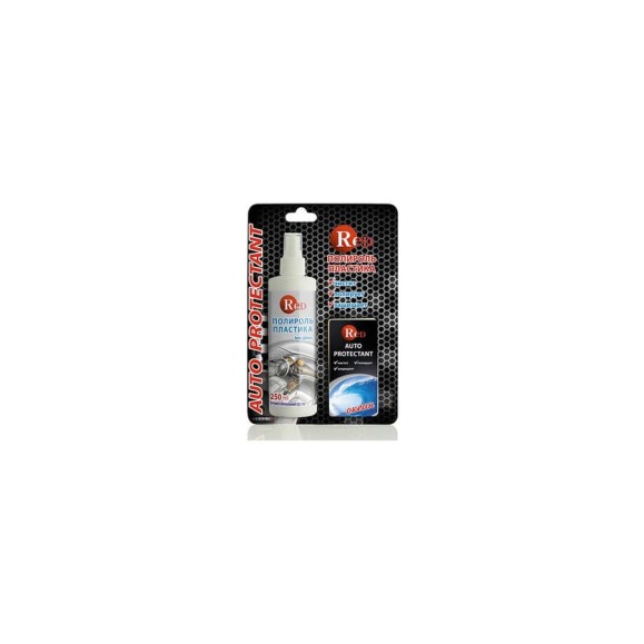 Матовый полироль пластика RED с губкой ОКЕАН Low Gloss 250мл в бл. R4266 Матовый полироль пластика RED с губкой ОКЕАН Low Gloss 250мл в бл. R4266