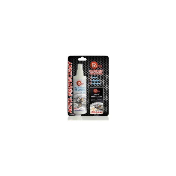 Матовый полироль пластика RED с губкой "Ваниль" Low Gloss 250мл в бл. R4261 Матовый полироль пластика RED с губкой "Ваниль" Low Gloss 250мл в бл. R4261