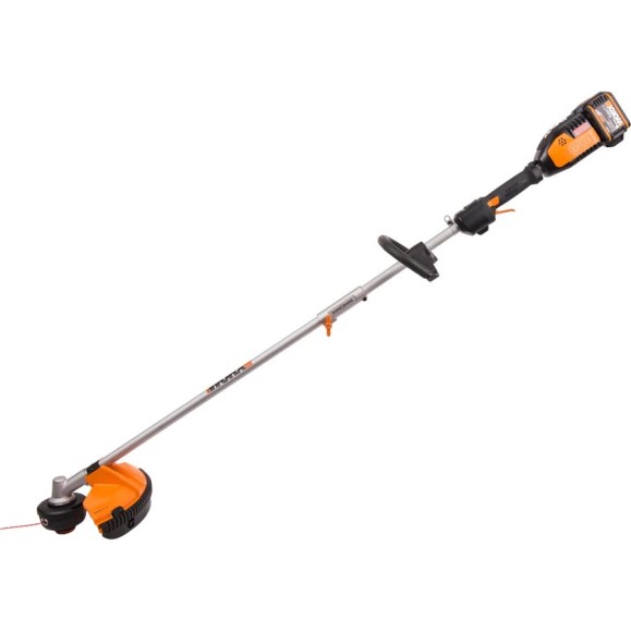 Бесщеточный аккумуляторный триммер WORX 40 В, 2х2.0 А*ч, двойное ЗУ 2x2A WG186E Бесщеточный аккумуляторный триммер WORX 40 В, 2х2.0 А*ч, двойное ЗУ 2x2A WG186E