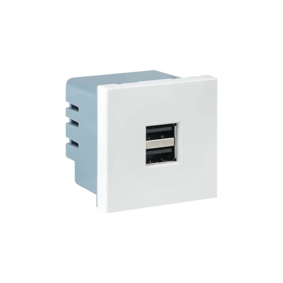 Розетка USB EKF сила тока 2.1А без индикатора E2MR2-20USB-10 Розетка USB EKF сила тока 2.1А без индикатора E2MR2-20USB-10