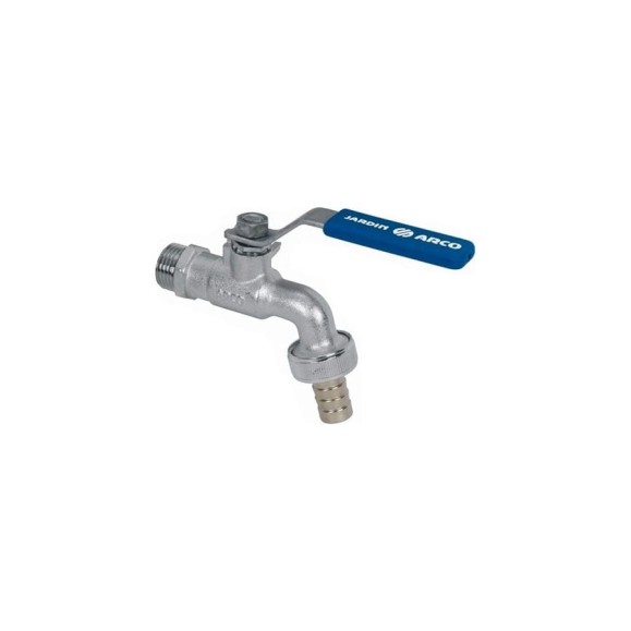 Садовый шаровый кран Arco рычаг 1/2"х3/4" - латунь хромированная 00063250 Садовый шаровый кран Arco рычаг 1/2"х3/4" - латунь хромированная 00063250