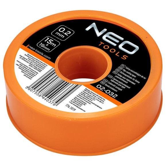 Фумлента NEO Tools 15 м x 19 мм x 0.2 мм 02-032 Фумлента NEO Tools 15 м x 19 мм x 0.2 мм 02-032