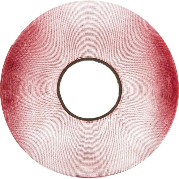 Акриловая двусторонняя лента FOLSEN 8мм х 33м x 1мм, прозрачная 0733308