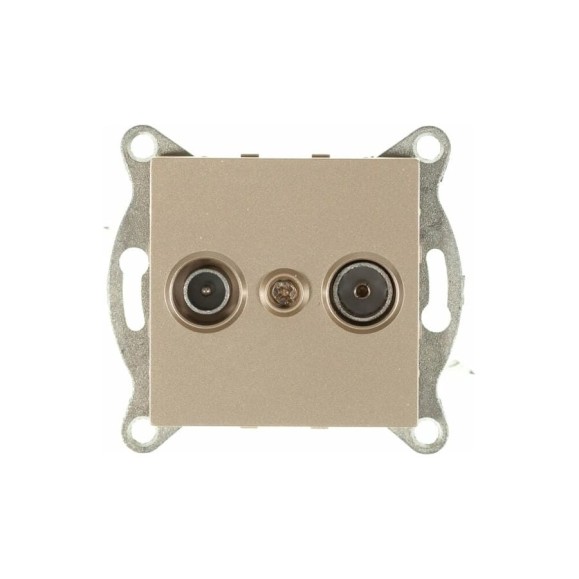 Механизм розетки GUSI ELECTRIC Ugra TV+ SAT, оконечной, СУ, шампань С11TS1-027 Механизм розетки GUSI ELECTRIC Ugra TV+ SAT, оконечной, СУ, шампань С11TS1-027