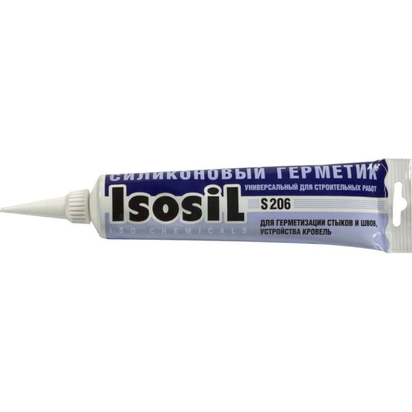 Нейтральный силиконовый герметик ISOSIL S206, бесцветный, 115 мл 2060008 Нейтральный силиконовый герметик ISOSIL S206, бесцветный, 115 мл 2060008