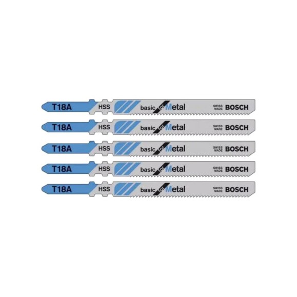 Пилка (5 шт; T18А; HSS) для лобзика Bosch 2608631002 Пилка (5 шт; T18А; HSS) для лобзика Bosch 2608631002