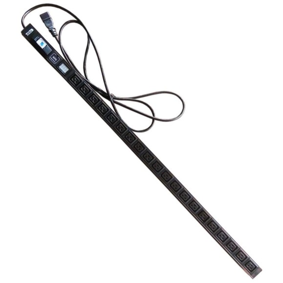 Вертикальный блок розеток, 20xC19, 250V, 16A, A/V-метр, шнур 3 метра, вилка C20 TWT-PDVI-20C9-C0 Вертикальный блок розеток, 20xC19, 250V, 16A, A/V-метр, шнур 3 метра, вилка C20 TWT-PDVI-20C9-C0