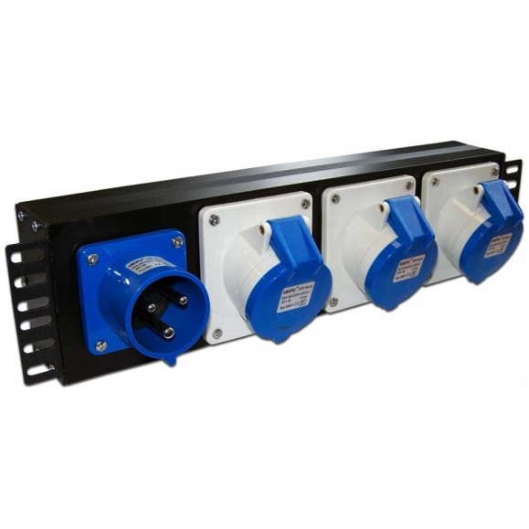Блок розеток 19 однофазный, 1х3 IEC309, 32A без шнура питания TWT-PDU-32AI9-1P Блок розеток 19 однофазный, 1х3 IEC309, 32A без шнура питания TWT-PDU-32AI9-1P