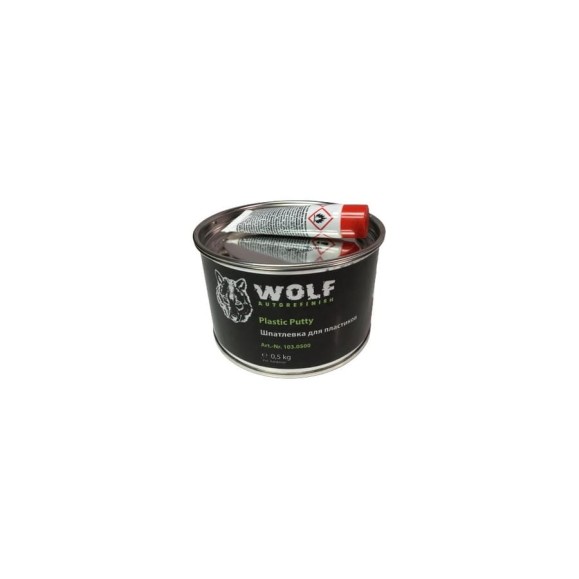 Шпатлевка 2K для пластиков 0.5 кг с отвердителем Wolf 103.0500 Шпатлевка 2K для пластиков 0.5 кг с отвердителем Wolf 103.0500