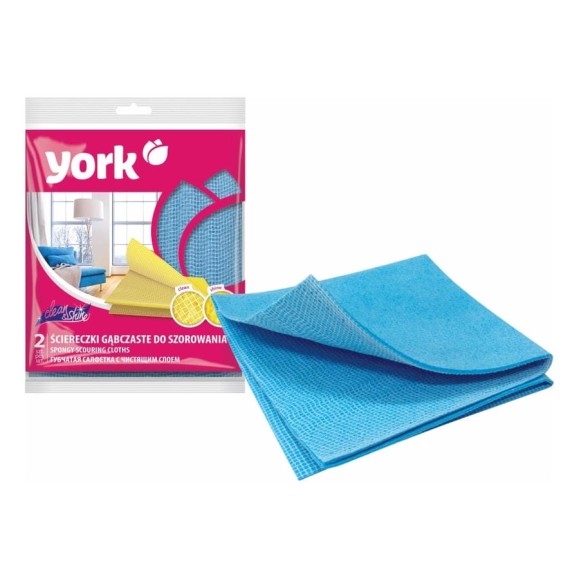Губчатая салфетка YORK Чистота и Блеск 2 шт. 024110