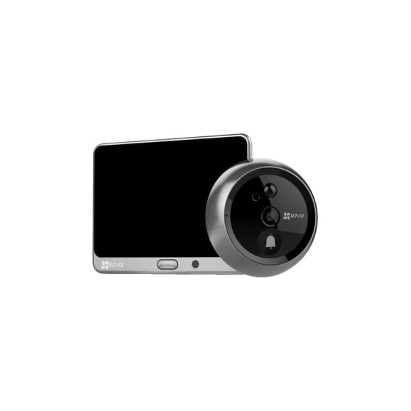 Беспроводной дверной глазок + 1Мп внешняя камера Ezviz DP1/SilverMetallic 00-00002353 Беспроводной дверной глазок + 1Мп внешняя камера Ezviz DP1/SilverMetallic 00-00002353