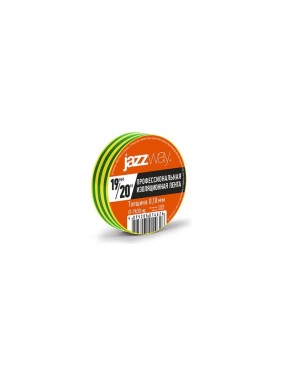 Изоляционная лента JazzwayПВХ 19мм (рул.20м) желто-зеленая 5014626