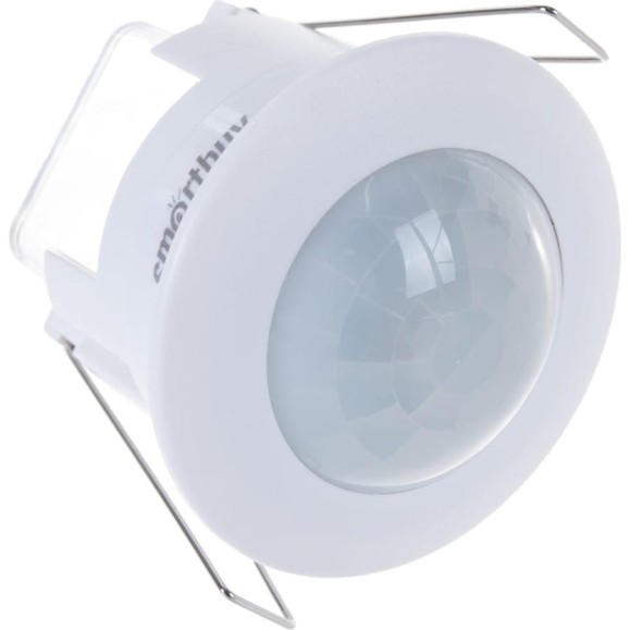 Инфракрасный датчик движения Smartbuy встраиваемый 1200Вт, до 6м IP20 sbl-ms-017 Инфракрасный датчик движения Smartbuy встраиваемый 1200Вт, до 6м IP20 sbl-ms-017