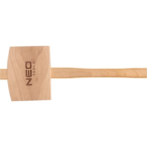 Киянка NEO Tools деревянная, 140x110x50 мм, деревянная рукоятка, 380 мм 25-078 Киянка NEO Tools деревянная, 140x110x50 мм, деревянная рукоятка, 380 мм 25-078