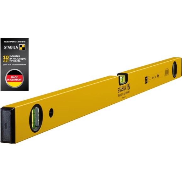 Уровень STABILA тип 70-2, 80см, 3 глазка, точность 0,5 мм/м 14188 Уровень STABILA тип 70-2, 80см, 3 глазка, точность 0,5 мм/м 14188
