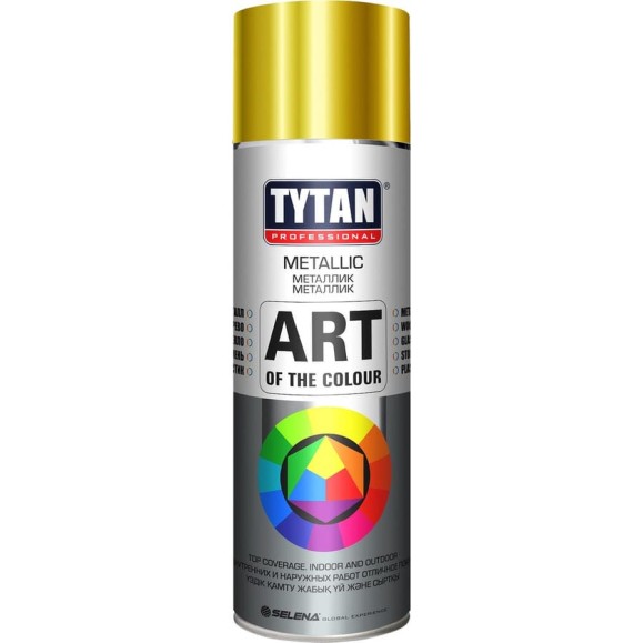 Аэрозольная краска Tytan PROFESSIONAL ART OF THE COLOUR, RAL270M, золотой металлик, 400 мл 79800 212191 Аэрозольная краска Tytan PROFESSIONAL ART OF THE COLOUR, RAL270M, золотой металлик, 400 мл 79800 212191
