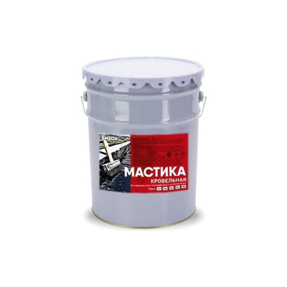 Кровельная мастика Бизон 20 л 901220 Кровельная мастика Бизон 20 л 901220