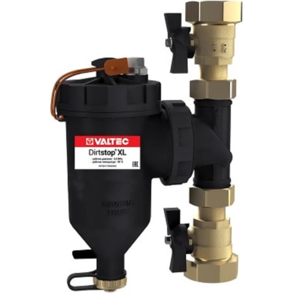 Фильтр-дешламатор с пластиковым корпусом VALTEC Dirstop XL 1 1/4 VT.382.B.07 Фильтр-дешламатор с пластиковым корпусом VALTEC Dirstop XL 1 1/4 VT.382.B.07