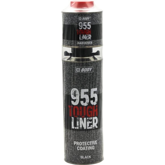 Сверхпрочное защитное покрытие TOUGH LINER 955 черн. 0,6л + Отвердитель 955 HB BODY комплект 9550209551 Сверхпрочное защитное покрытие TOUGH LINER 955 черн. 0,6л + Отвердитель 955 HB BODY комплект 9550209551