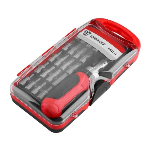 Отвертка с набором бит DEKO BS21-1 065-0504 Отвертка с набором бит DEKO BS21-1 065-0504