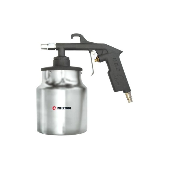 Пескоструйный пневматический пистолет с бачком INTERTOOL PT-0705 Пескоструйный пневматический пистолет с бачком INTERTOOL PT-0705