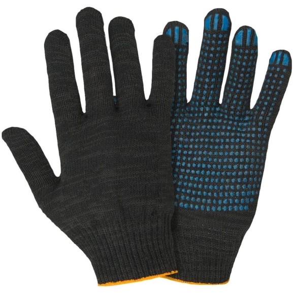 Перчатки Fort х/б с ПВХ, 10 класс, 4 нити, 40г, черные 00501442070 Перчатки Fort х/б с ПВХ, 10 класс, 4 нити, 40г, черные 00501442070