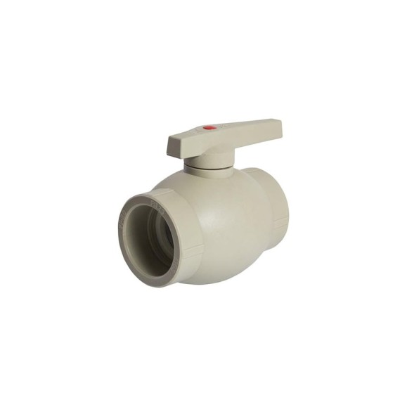 Шаровой кран VRT 63, ручка, PP-R EVER plast, серый 538461