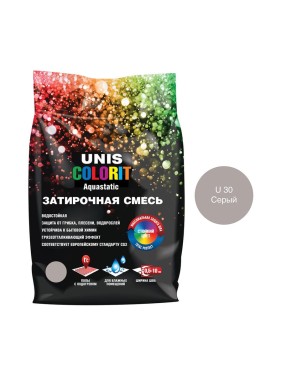 Затирка UNIS Colorit серый 2 кг 11602904