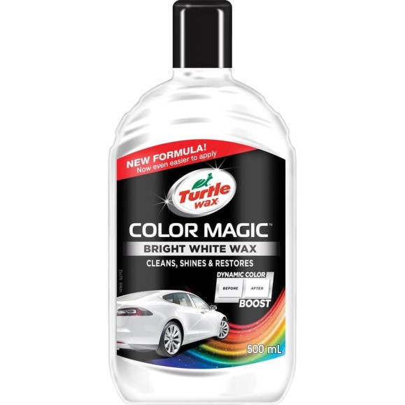 Восковой автополироль TURTLE WAX COLOR MAGIC BRIGHT WHITE WAX белый, 500 мл 53241
