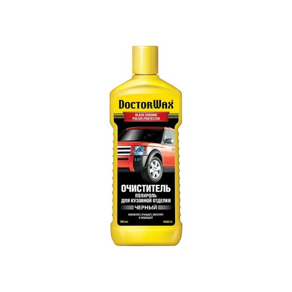 Очиститель-полироль для декоративной кузовной отделки черного цвета DoctorWax DW8316