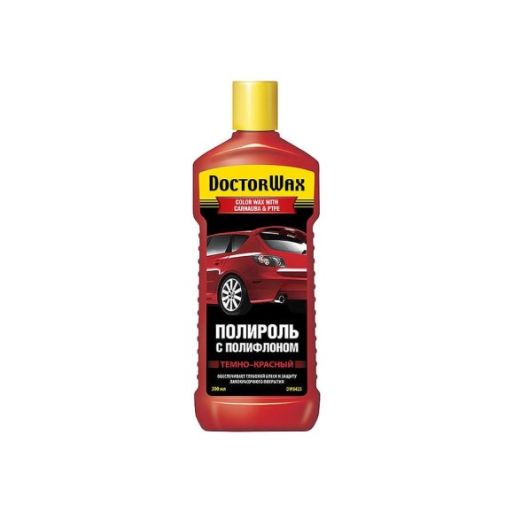 Цветной полироль с полифлоном DoctorWax темно-красный DW8425 Цветной полироль с полифлоном DoctorWax темно-красный DW8425