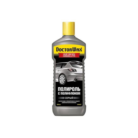 Цветной полироль с полифлоном DoctorWax Серый DW8457 Цветной полироль с полифлоном DoctorWax Серый DW8457