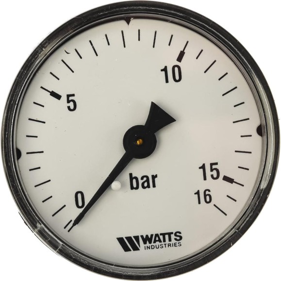 Аксиальный манометр Watts F+R100 0-16 bar, корпус 50 мм 10008094 Аксиальный манометр Watts F+R100 0-16 bar, корпус 50 мм 10008094