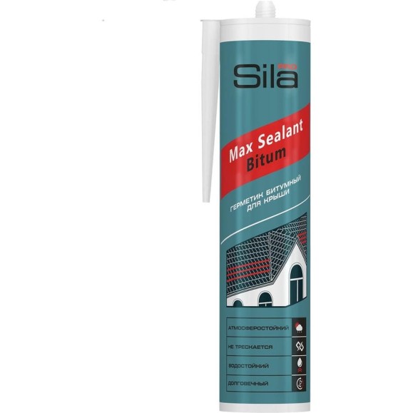 Битумный герметик для крыши Sila PRO Max Sealant, Bitum, 280 мл SSBBR280 Битумный герметик для крыши Sila PRO Max Sealant, Bitum, 280 мл SSBBR280
