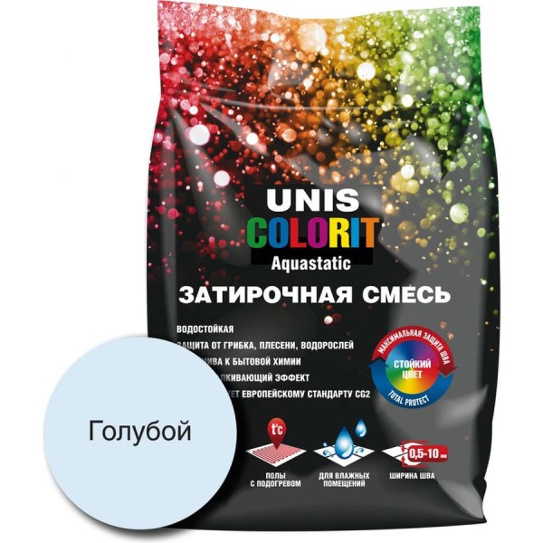 Затирка UNIS Colorit голубой 2кг 11602917