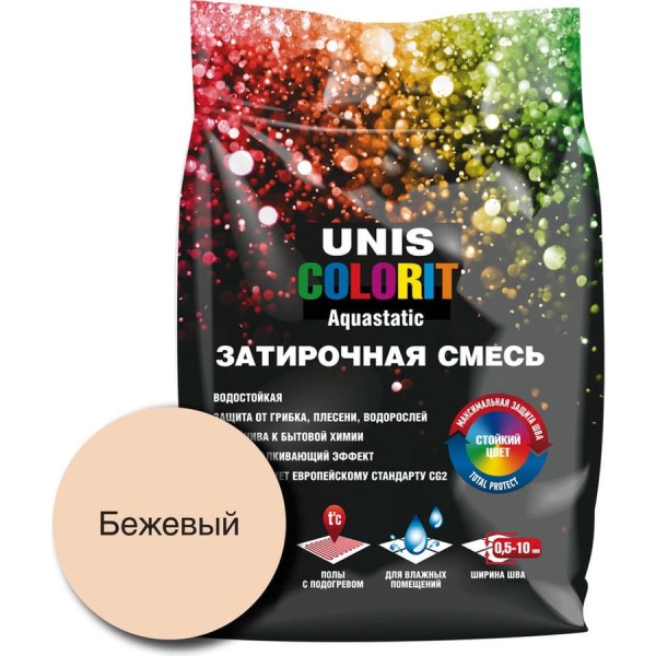 Затирка UNIS Colorit бежевый 2кг 11602906