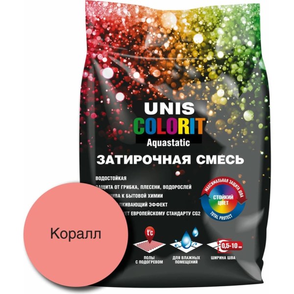 Затирка UNIS Colorit коралл 2кг 11602913
