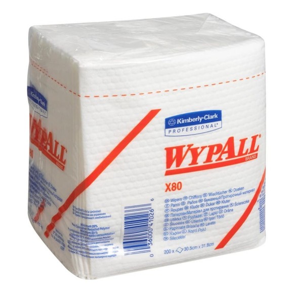 Протирочный материал WYPALL сложенные в 14 Белый X80 8388 Протирочный материал WYPALL сложенные в 14 Белый X80 8388