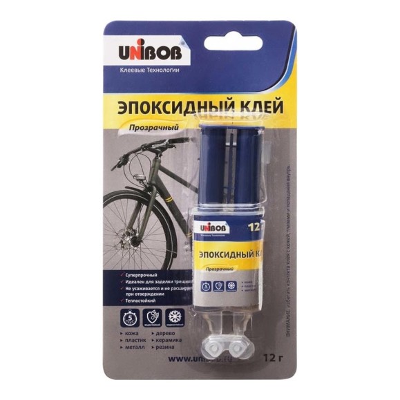 Эпоксидный клей UNIBOB 12 г блистер 211801 Эпоксидный клей UNIBOB 12 г блистер 211801