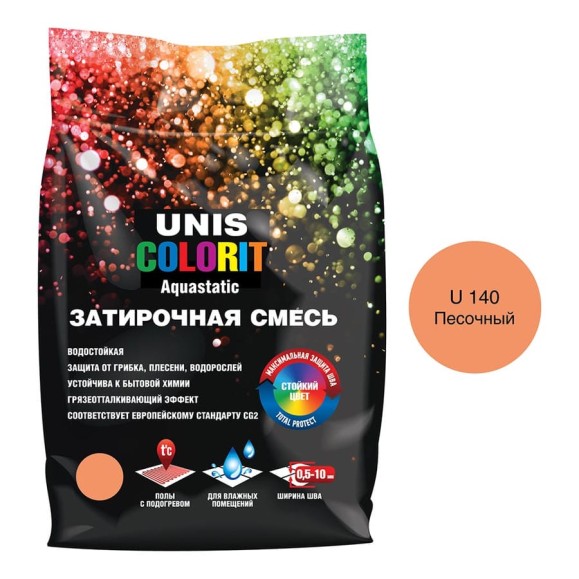 Затирка UNIS Colorit песочный 2 кг 11602915 Затирка UNIS Colorit песочный 2 кг 11602915