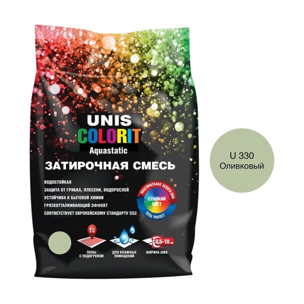 Затирка UNIS Colorit оливковый 2 кг 11602922