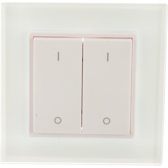 Радио панель Easydim W-K2 накладная клавишная на 2 зоны 00-00001506 Радио панель Easydim W-K2 накладная клавишная на 2 зоны 00-00001506