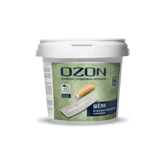 Штукатурка декоративная полимерная Шелк 1 кг OZON ШЛК-1 Штукатурка декоративная полимерная Шелк 1 кг OZON ШЛК-1