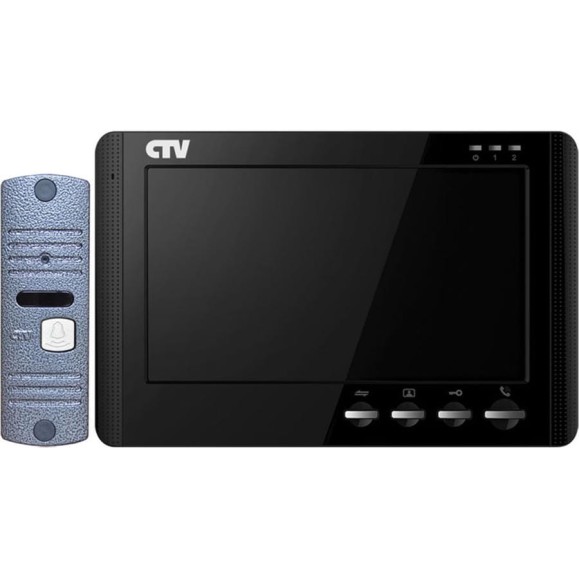 Комплект видеодомофона CTV черный, CTV-DP1704MD BLACK Комплект видеодомофона CTV черный, CTV-DP1704MD BLACK