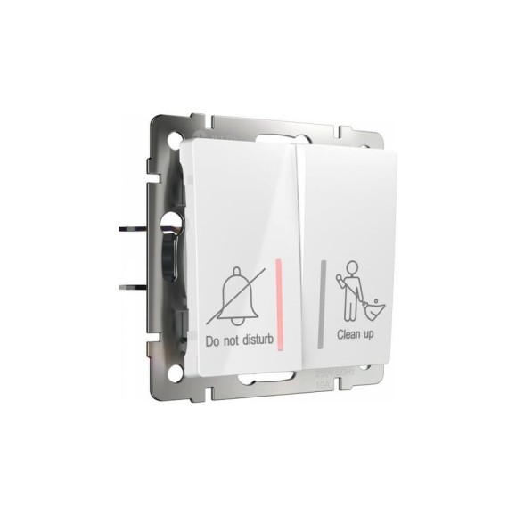 Двухклавишный выключатель WERKEL W1120801 для отелей a054307 Двухклавишный выключатель WERKEL W1120801 для отелей a054307